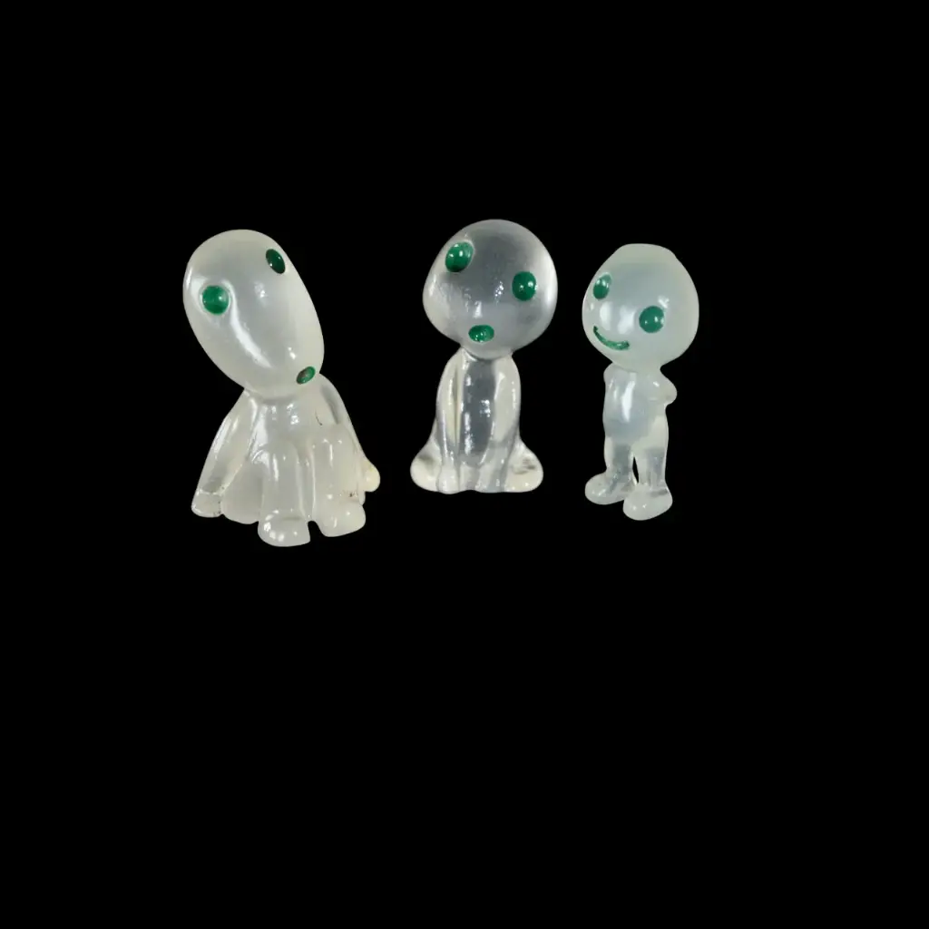 Figurine décorative Kodama de couleur verte