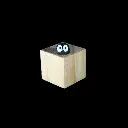 Figurine en forme d'yeux noirs