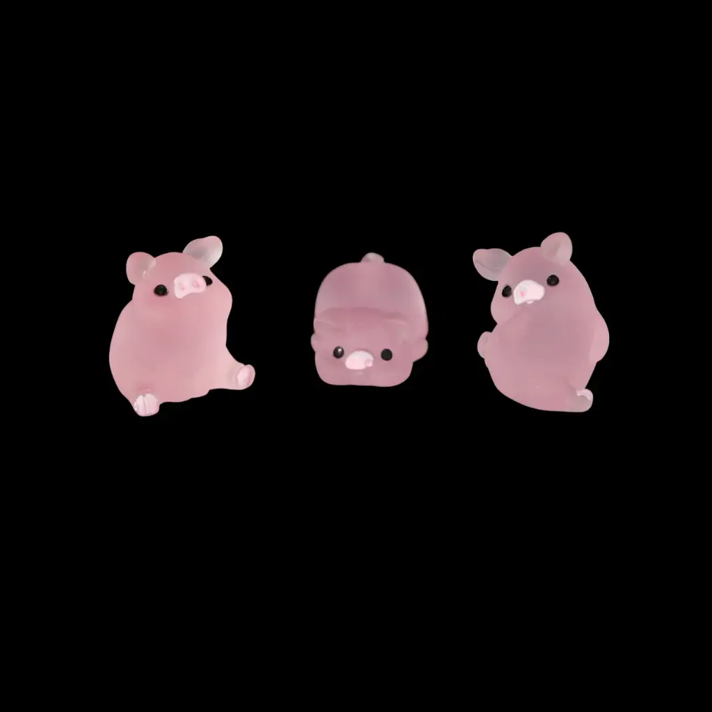 Figurine de cochonnet phosphorescent