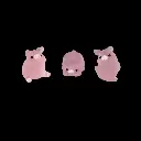 Figurine de cochonnet phosphorescent
