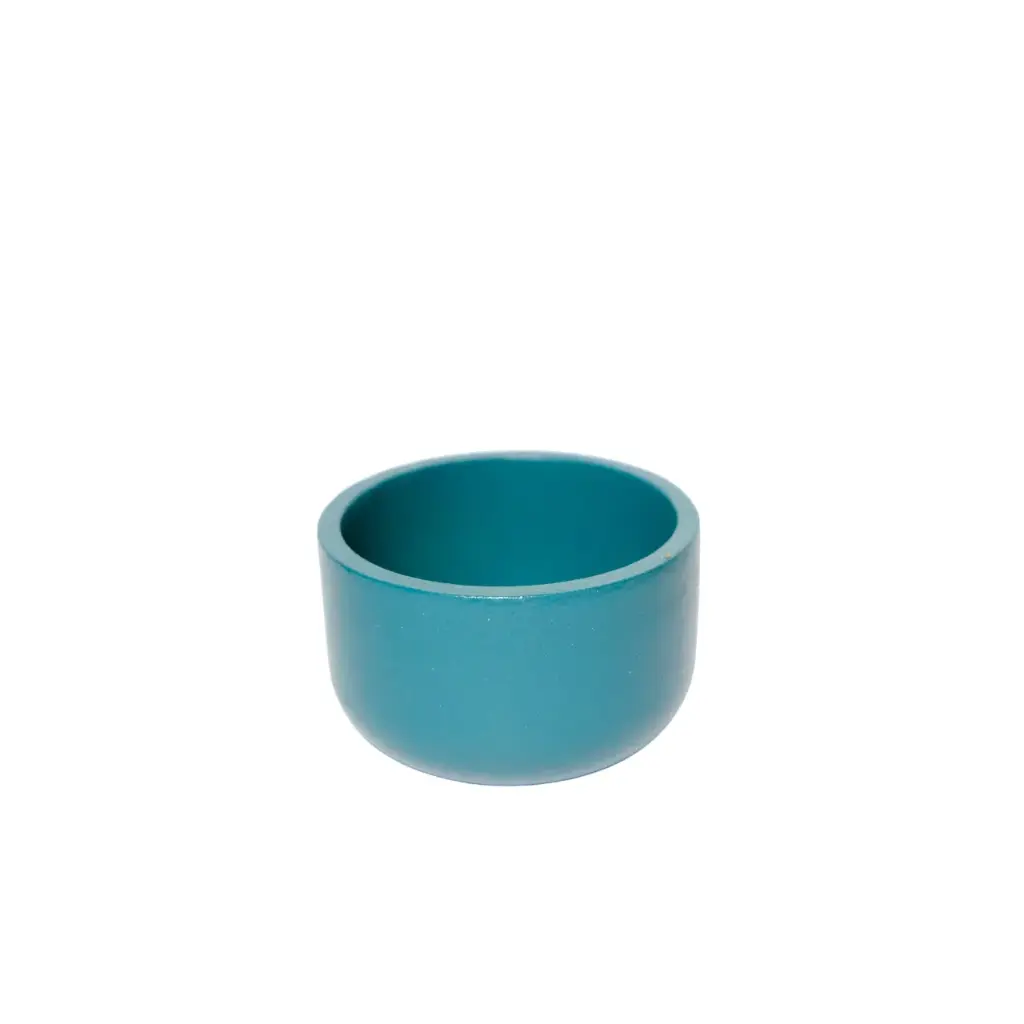 Accessoire Tillandsia :  pot céramique noir/vert 3cm