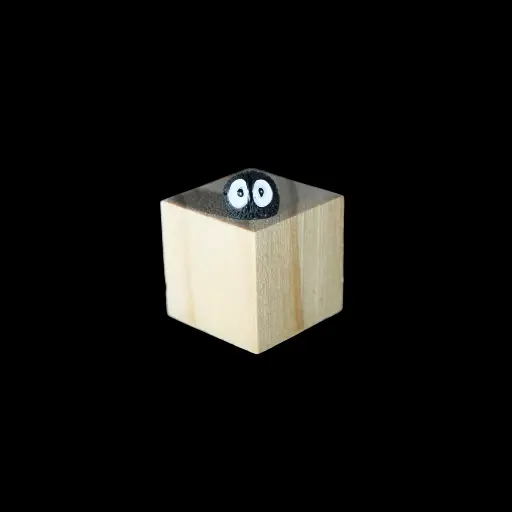 Figurine en forme d'yeux noirs