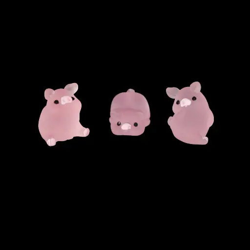 Figurine de cochonnet phosphorescent